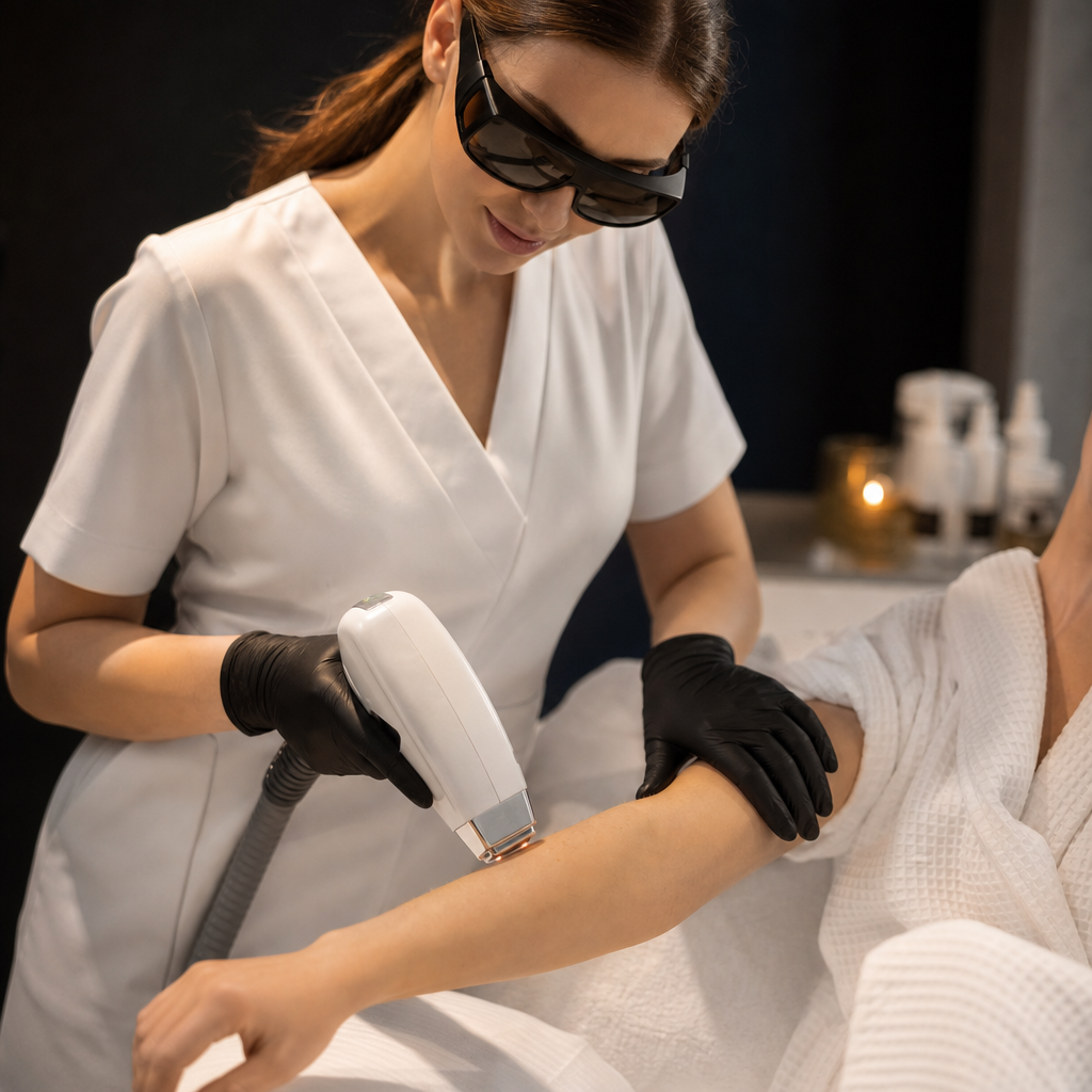 Trattamento di epilazione laser